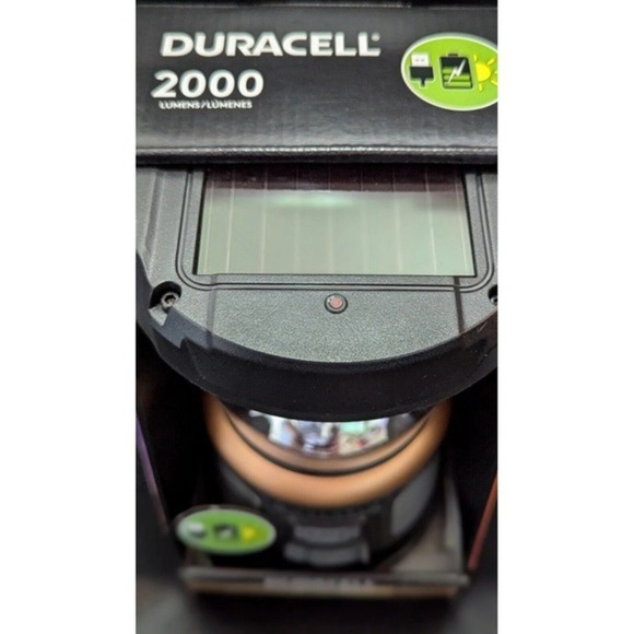 Duracell 2000 Lumens Tri-Power Rechargable Lantern Solar Power Built-In Battery - Picture 15 of 15